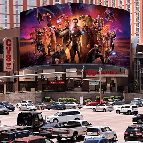 Victory Hill Exhibitions Launches 2nd Largest LED Digital Display on the Las Vegas Strip.