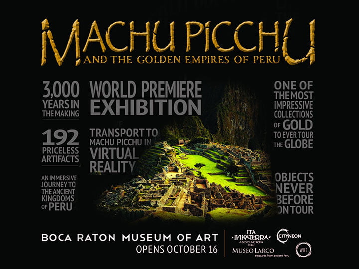 Top Florida Officials Enjoy an Andean Celebration as Machu Picchu and the Golden Empires of Peru Makes its World Premiere Announcement at the Boca Raton Museum of Art