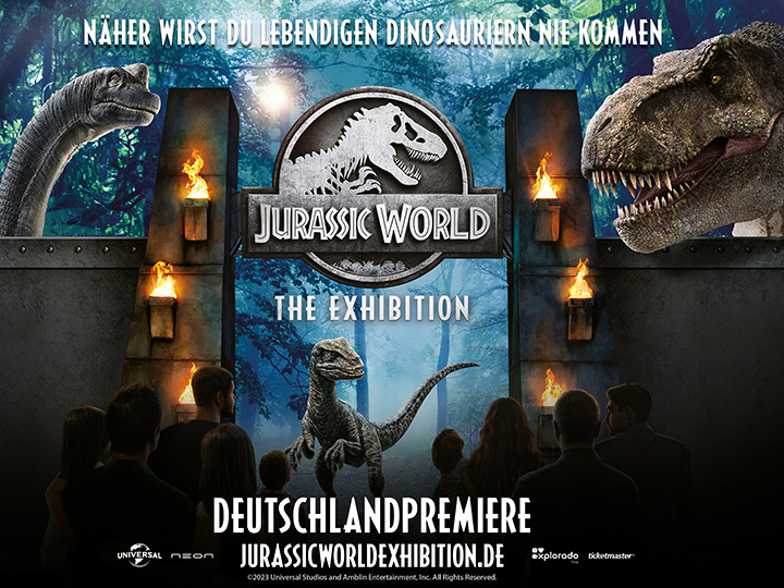 Jurassic World: The Exhibition premieres in Germany at the Odysseum in Cologne, Germany