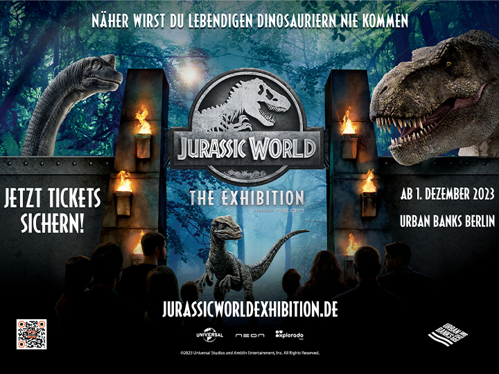 JURASSIC WORLD: THE EXHIBITION Roars Into Berlin On December 1, 2023 For A Limited Engagement