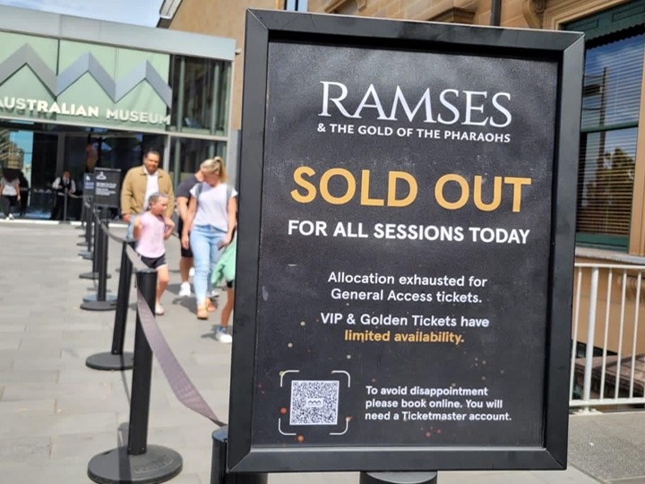 ‘Ramses and the Gold of the Pharaohs’ exhibition sells out in Australia