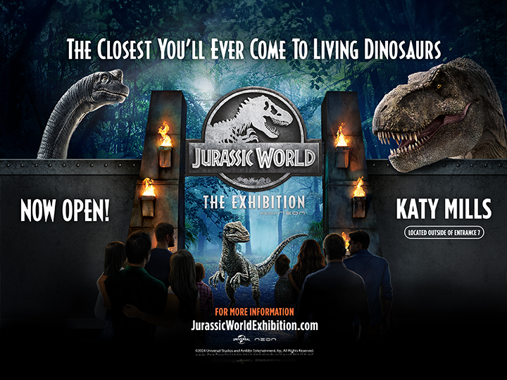 Jurassic World: The Exhibition Now Open at Katy Mills