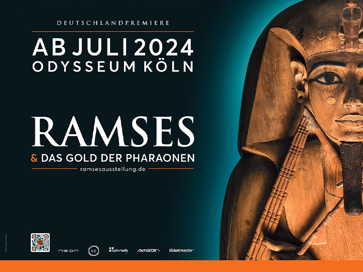 RAMSES & THE GOLD OF THE PHARAOHS Premieres At The Odysseum In Cologne, Germany
