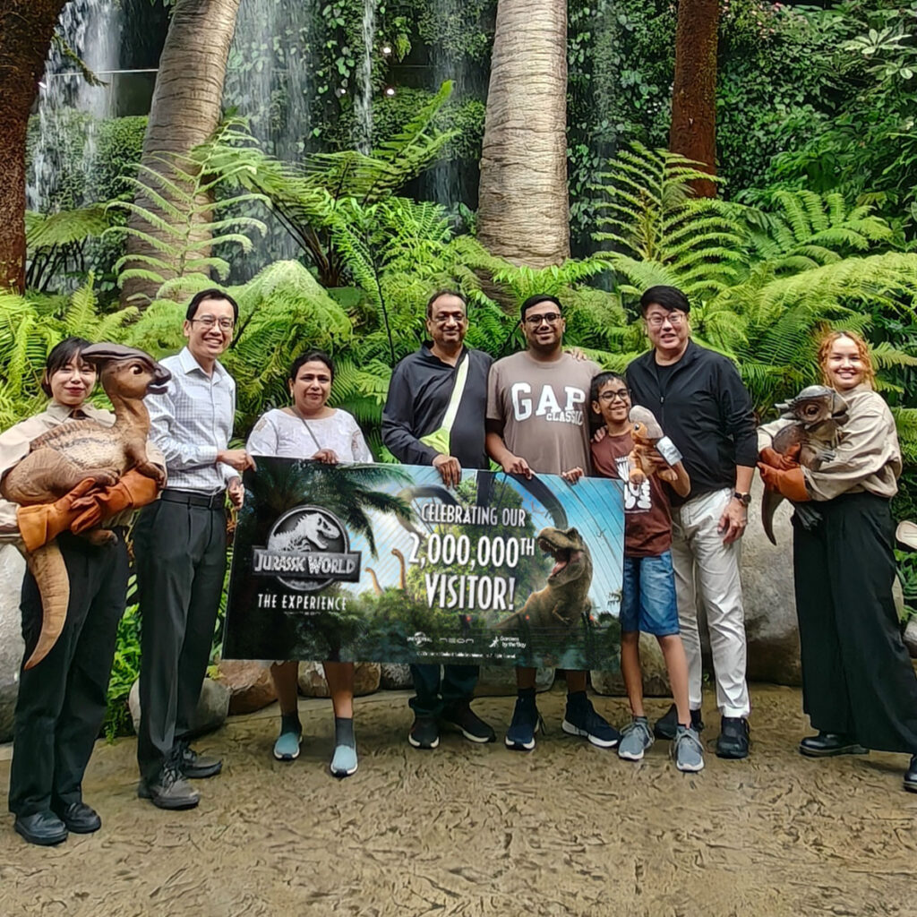 Celebrating our 2,000,000th Visitor to Jurassic World: The Experience at Gardens by the Bay