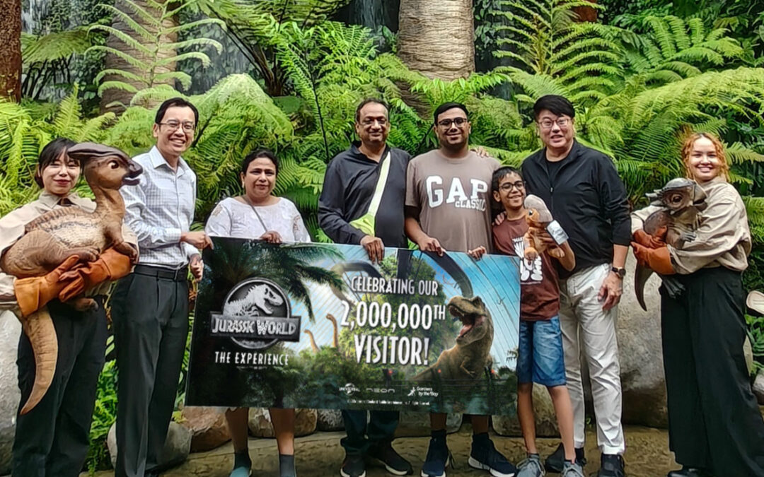 Celebrating our 2,000,000th Visitor to Jurassic World: The Experience at Gardens by the Bay